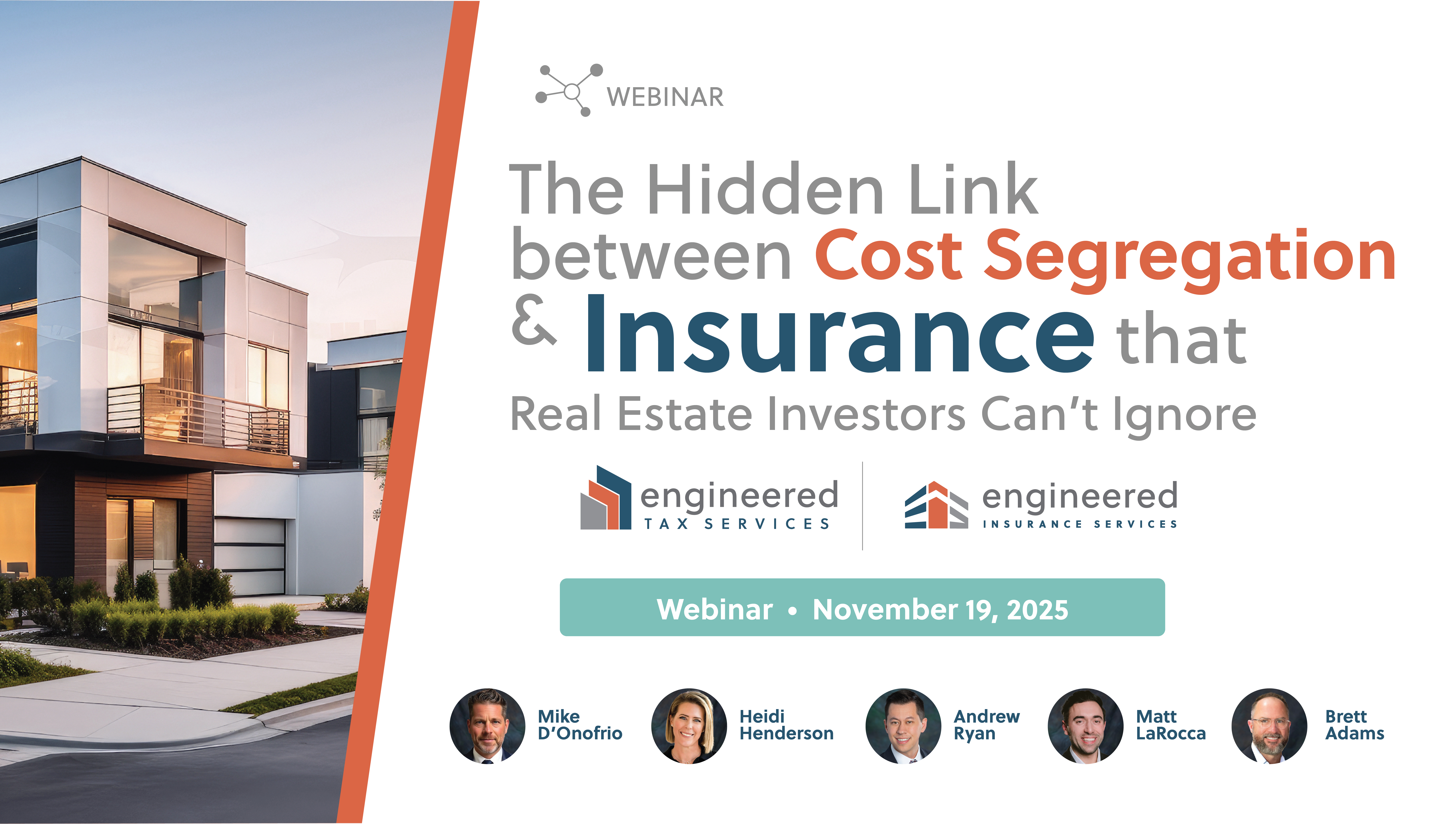 Webinar: The Hidden Link Between Cost Segregation and Insurance That Real Estate Investors Can’t Ignore